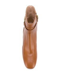 Табачные кожаные ботильоны от Tod's