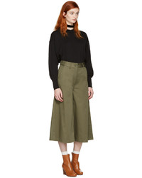 Табачные кожаные ботильоны от Maison Margiela