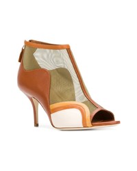 Табачные кожаные ботильоны от Malone Souliers