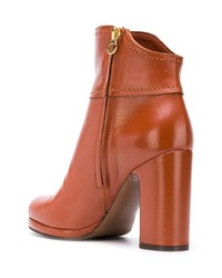 Табачные кожаные ботильоны от L'Autre Chose