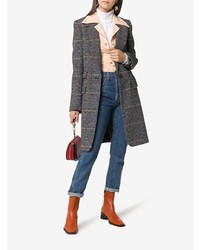 Табачные кожаные ботильоны от Neous