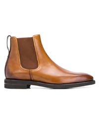 Мужские табачные кожаные ботинки челси от Berwick Shoes