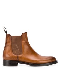 Мужские табачные кожаные ботинки челси от Scarosso