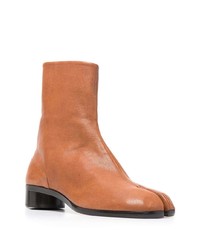 Мужские табачные кожаные ботинки челси от Maison Margiela