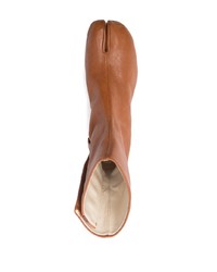 Мужские табачные кожаные ботинки челси от Maison Margiela