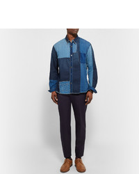 Табачные кожаные броги от Marsèll