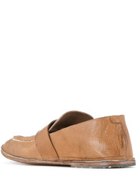 Мужские табачные кожаные лоферы от Marsèll