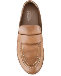 Мужские табачные кожаные лоферы от Marsèll