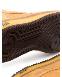 Мужские табачные кожаные низкие кеды от Nike