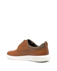 Мужские табачные кожаные низкие кеды от Camper