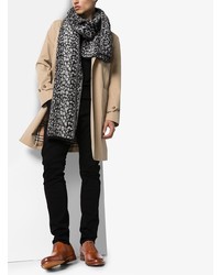 Табачные кожаные оксфорды от Grenson