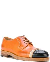 Женские табачные кожаные оксфорды от Maison Margiela