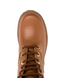 Мужские табачные кожаные повседневные ботинки от MCM