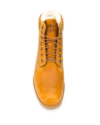 Мужские табачные кожаные рабочие ботинки от Timberland