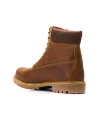 Мужские табачные кожаные рабочие ботинки от Timberland