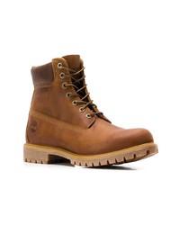 Мужские табачные кожаные рабочие ботинки от Timberland