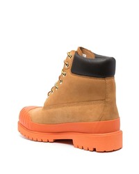 Мужские табачные кожаные рабочие ботинки от Timberland
