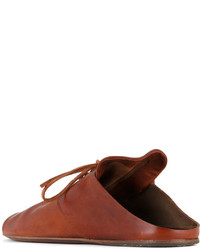 Мужские табачные кожаные сандалии от Marsèll