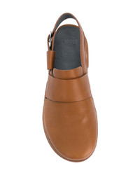 Мужские табачные кожаные сандалии от Camper