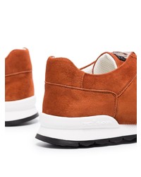 Мужские табачные кроссовки от Kiton