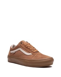 Мужские табачные низкие кеды из плотной ткани от Vans