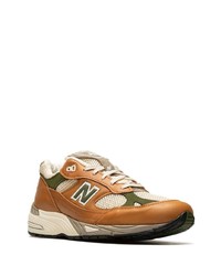 Мужские табачные низкие кеды от New Balance