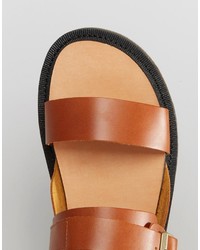 Мужские табачные сандалии от Dr. Martens