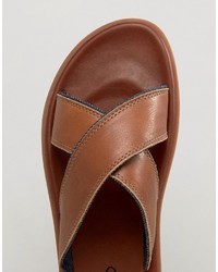 Мужские табачные сандалии от Aldo