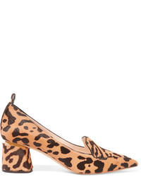 Табачные туфли с леопардовым принтом от Nicholas Kirkwood