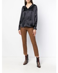 Табачные узкие брюки от Luisa Cerano