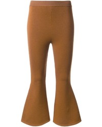 Женские табачные шерстяные брюки от Stella McCartney