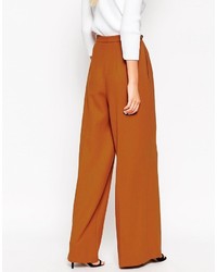 Табачные широкие брюки от Asos