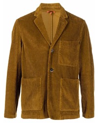 Мужской табачный вельветовый пиджак от Barena
