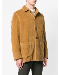 Мужской табачный вельветовый пиджак от Lardini