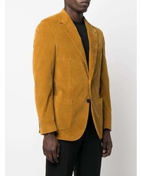 Мужской табачный вельветовый пиджак от Lardini