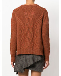 Женский табачный вязаный вязаный свитер от Isabel Marant