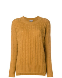 Женский табачный вязаный свитер от N.Peal