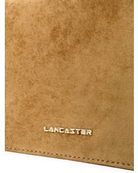 Табачный замшевый клатч от Lancaster