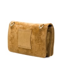 Табачный замшевый клатч от Lancaster