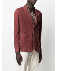 Мужской табачный замшевый пиджак от Barba