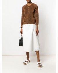 Женский табачный кардиган от Roberto Collina