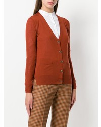 Женский табачный кардиган от Tory Burch