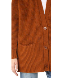 Женский табачный кардиган от Vince