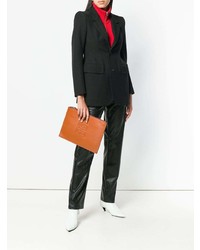 Табачный кожаный клатч от Givenchy