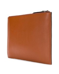 Табачный кожаный клатч от Givenchy