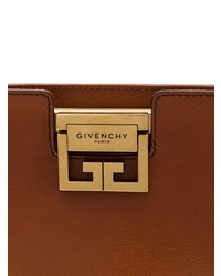 Табачный кожаный клатч от Givenchy