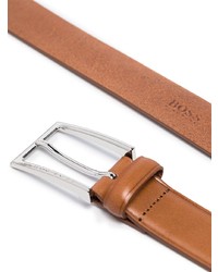 Мужской табачный кожаный ремень от BOSS