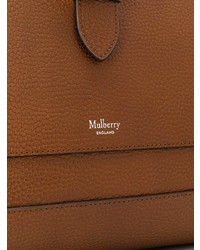 Мужской табачный кожаный рюкзак от Mulberry