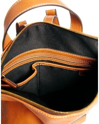 Женский табачный кожаный рюкзак от Fiorelli