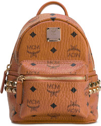 Женский табачный кожаный рюкзак от MCM